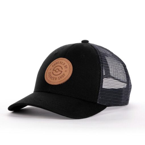 silencer shop leather logo hat iso